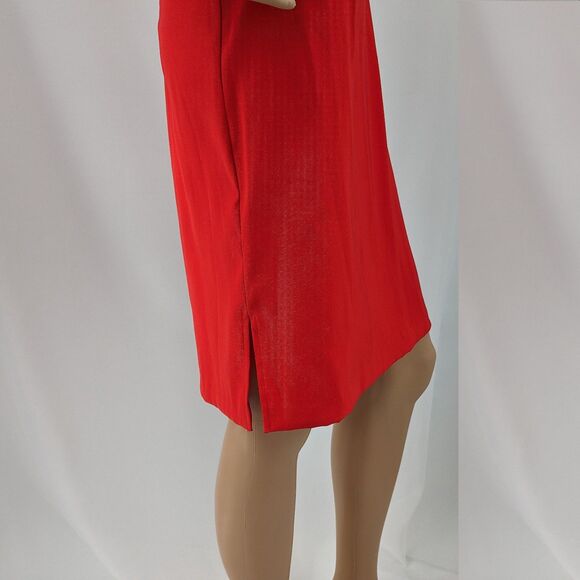Vintage 90s My Michelle Mini Dress Red Empire Waist Sleeveless Jr Size 5/6 - Picture 7 of 10